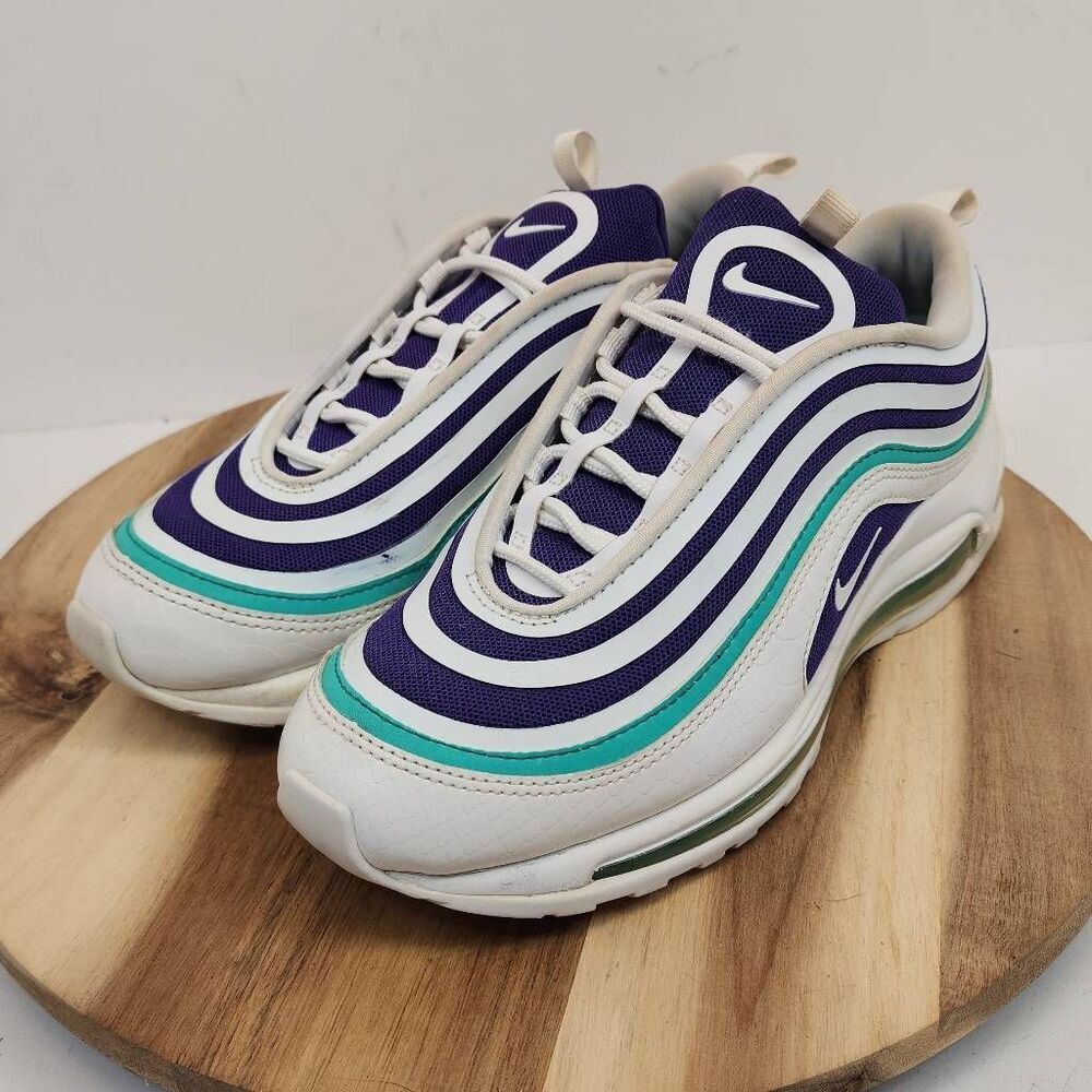 Nike Air Max 97 Ultra 17 SE Grape Sneakers Women’s 7.5 White Purple Teal - Picture 6 of 10